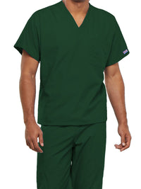 Unisex 1-Pocket V-Neck Top - 4777 - Hunter