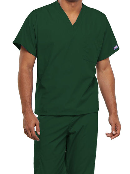 Unisex 1-Pocket V-Neck Scrub Top - 4777 - Hunter