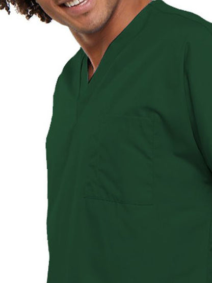 Unisex 1-Pocket V-Neck Scrub Top - 4777 - Hunter