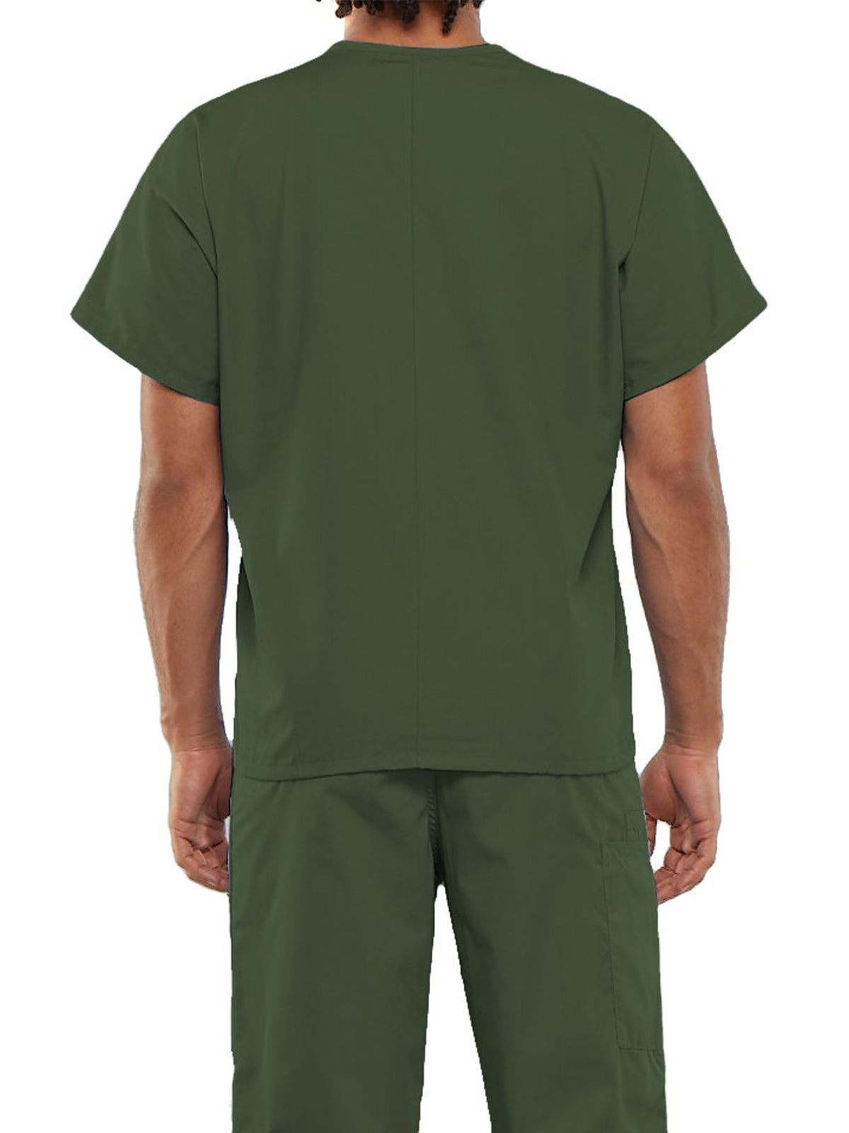 Unisex 1-Pocket V-Neck Scrub Top - 4777 - Olive