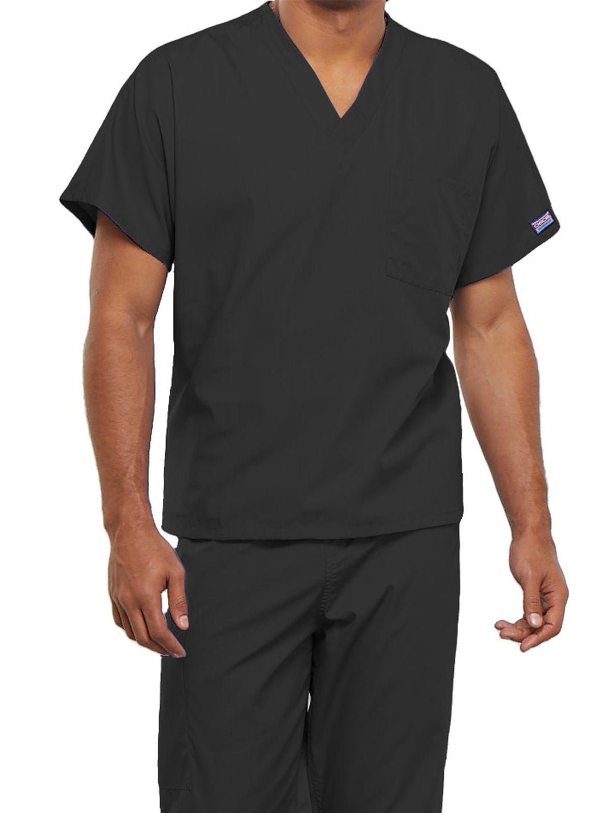 Unisex 1-Pocket V-Neck Scrub Top - 4777 - Pewter