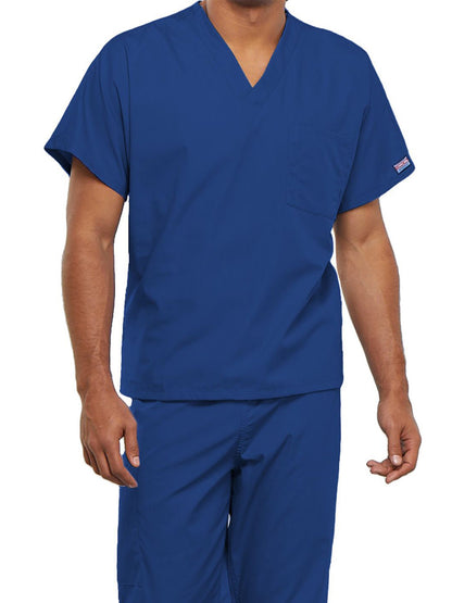 Unisex 1-Pocket V-Neck Scrub Top - 4777 - Royal