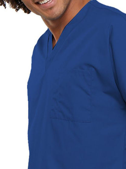 Unisex 1-Pocket V-Neck Scrub Top - 4777 - Royal