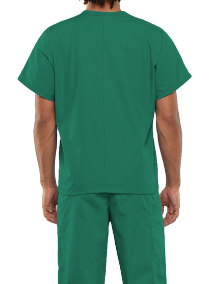 Unisex 1-Pocket V-Neck Scrub Top - 4777 - Surgical Green