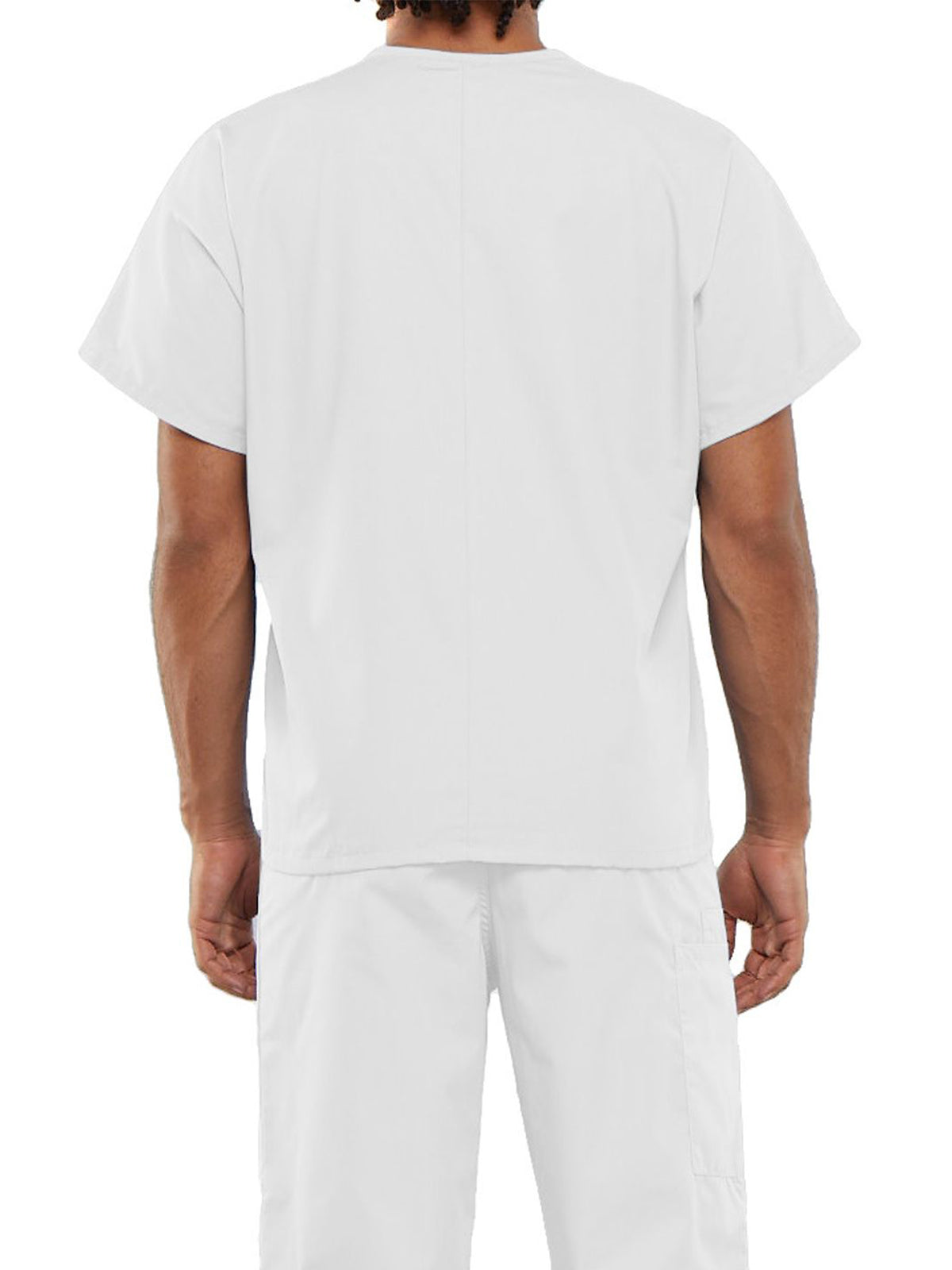 Unisex 1-Pocket V-Neck Scrub Top - 4777 - White