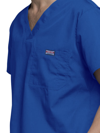 Men's Tuckable V-Neck Scrub Top - 4789 - Royal