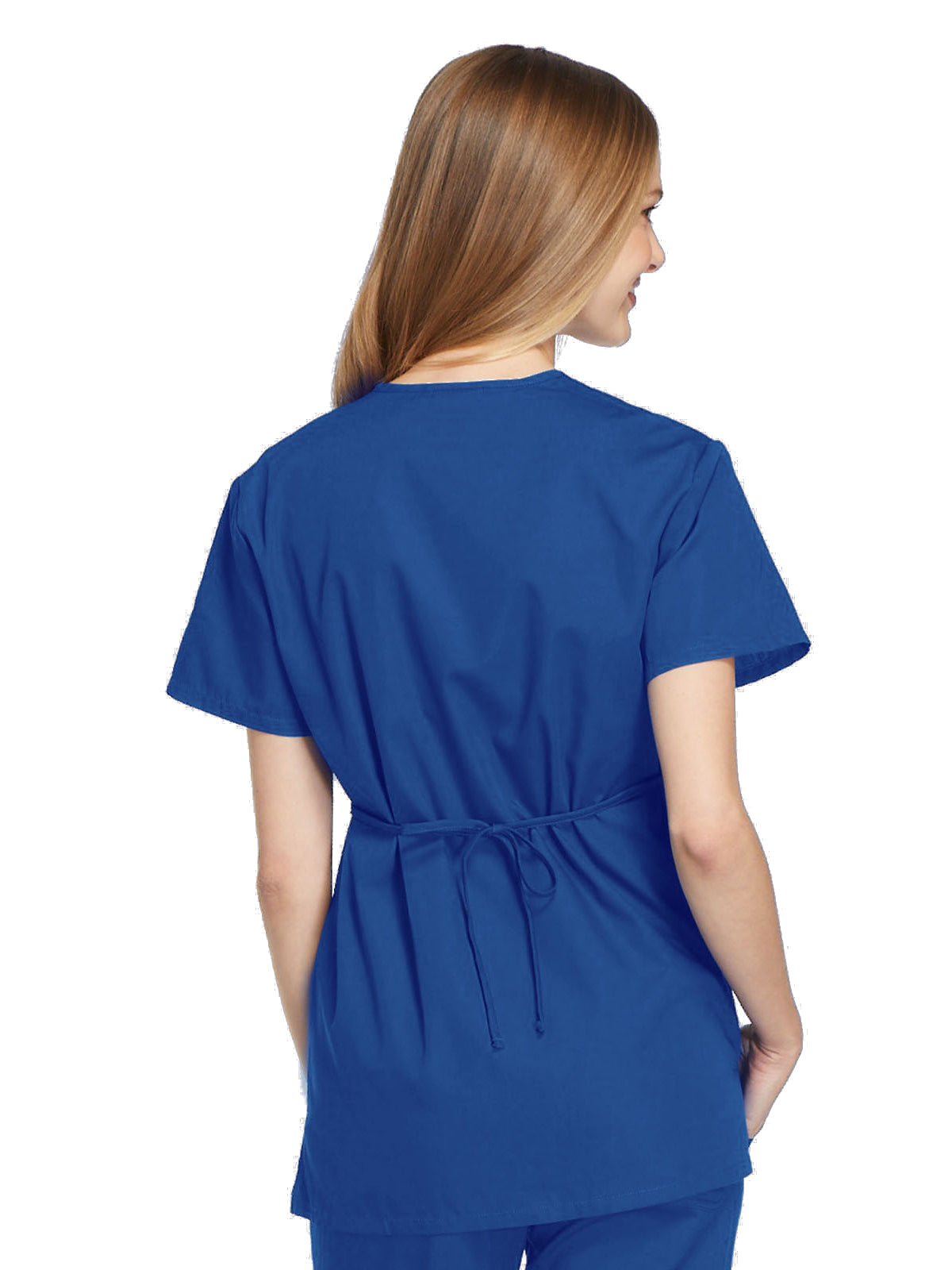 Women's Tie-Back Mock Wrap Top - 4801 - Royal