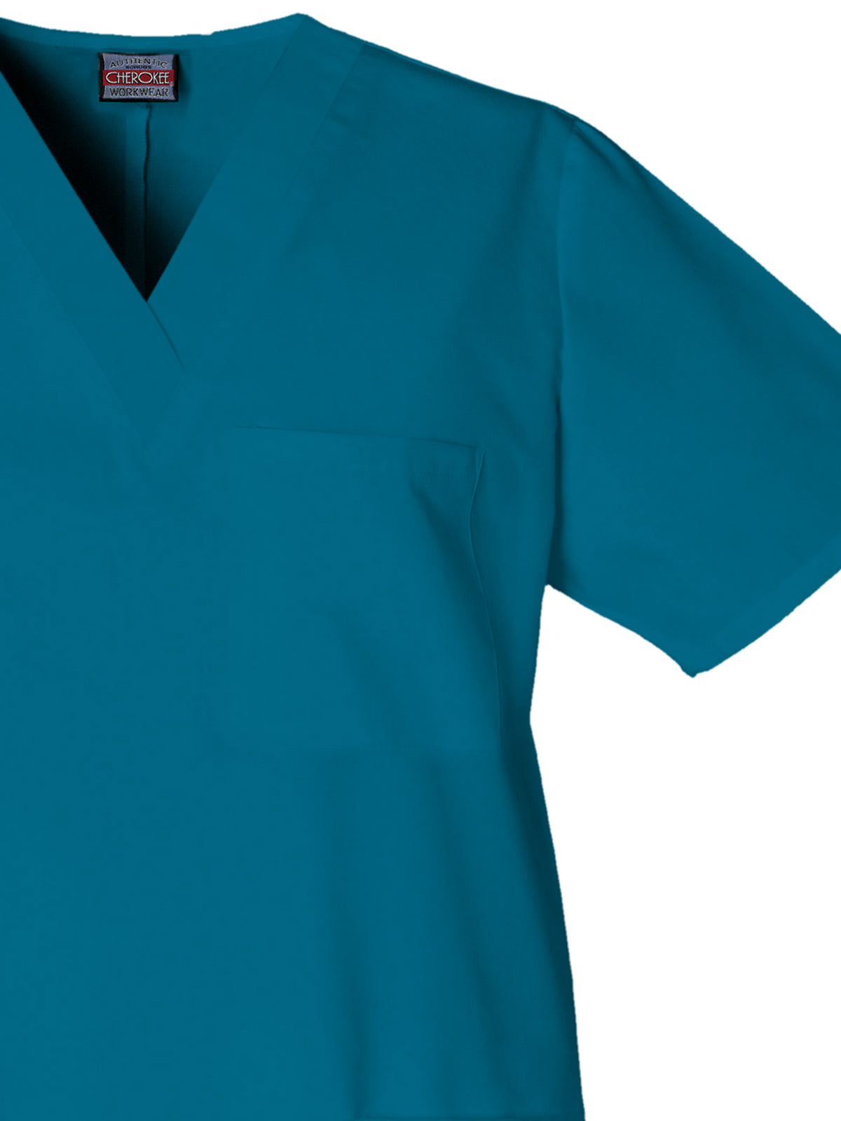 Unisex 3-Pocket V-Neck Scrub Top - 4876 - Caribbean Blue