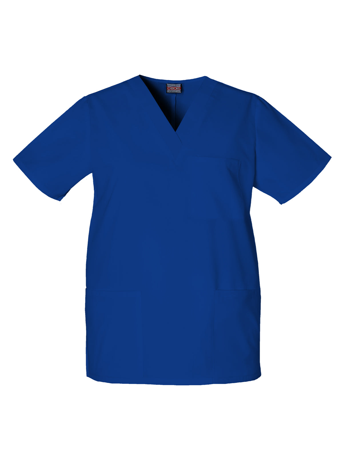 Unisex 3-Pocket V-Neck Scrub Top - 4876 - Galaxy Blue