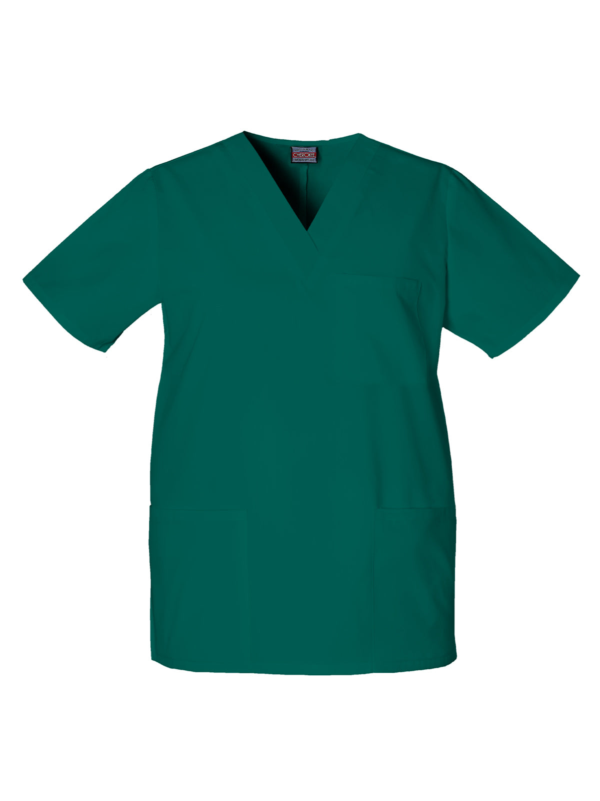 Unisex 3-Pocket V-Neck Scrub Top - 4876 - Hunter