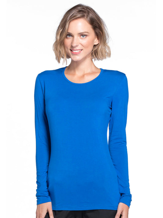 Women's Long Sleeve Underscrub Tee - 4881 - Royal