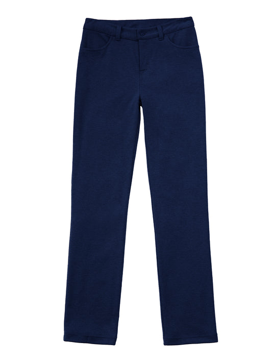 Girls' Ponte Tapered Leg Pant - 51141AZ - Dark Navy