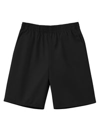 Children's Unisex Husky Pull-On Shorts - 52133 - Black