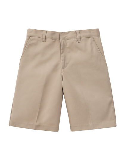 Children's Unisex Flat Front Shorts - 52360 - Khaki