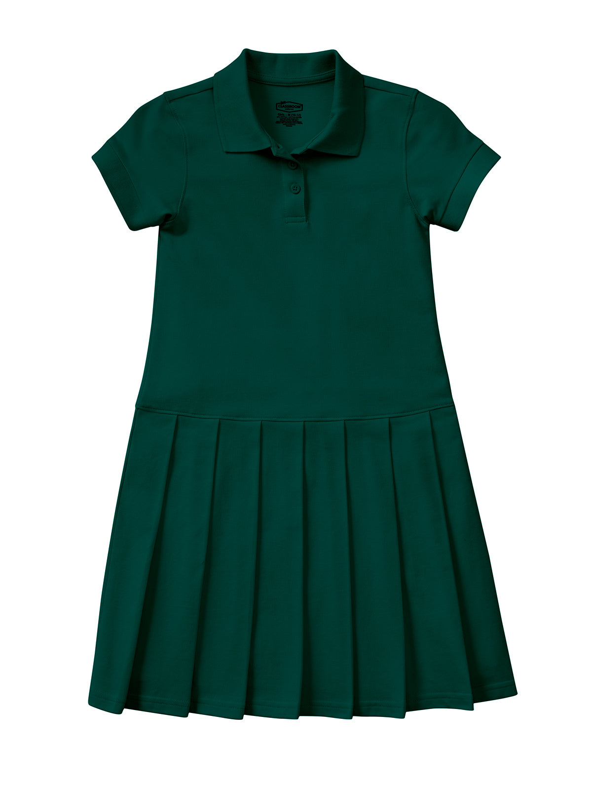 Girls' Pique Polo Dress for Youth - 54122 - Hunter Green