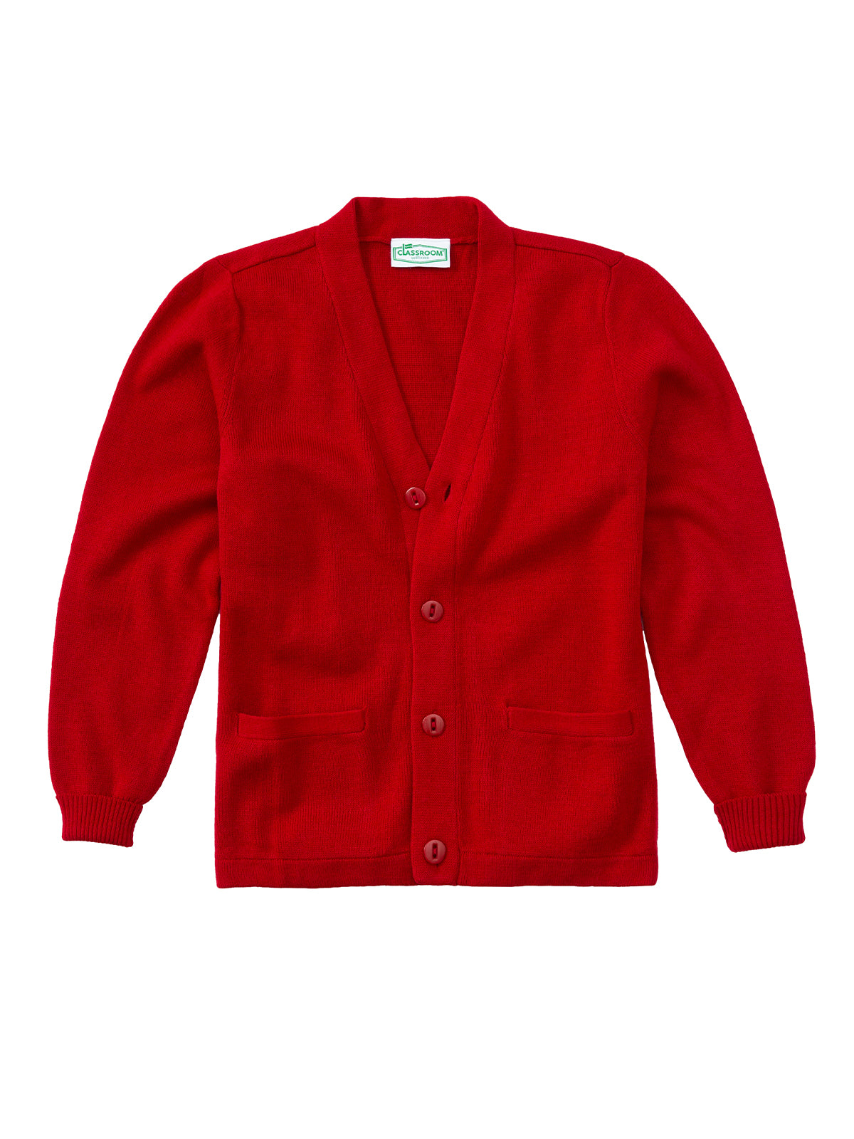 Youth Unisex Cardigan Sweater - 56432 - Red