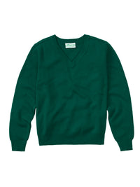 Youth Unisex Long Sleeve V-neck Sweater - 56702 - Hunter