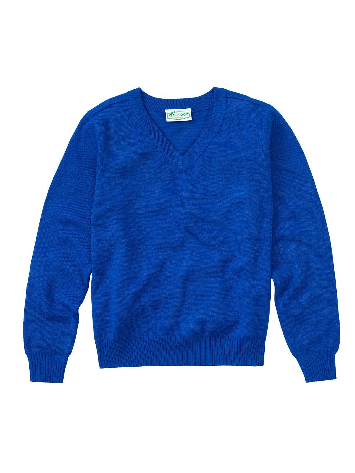 Youth Unisex Long Sleeve V-neck Sweater - 56702 - Royal