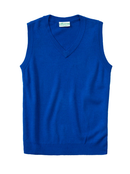 Youth Unisex V- Neck Sweater Vest - 56912 - Royal