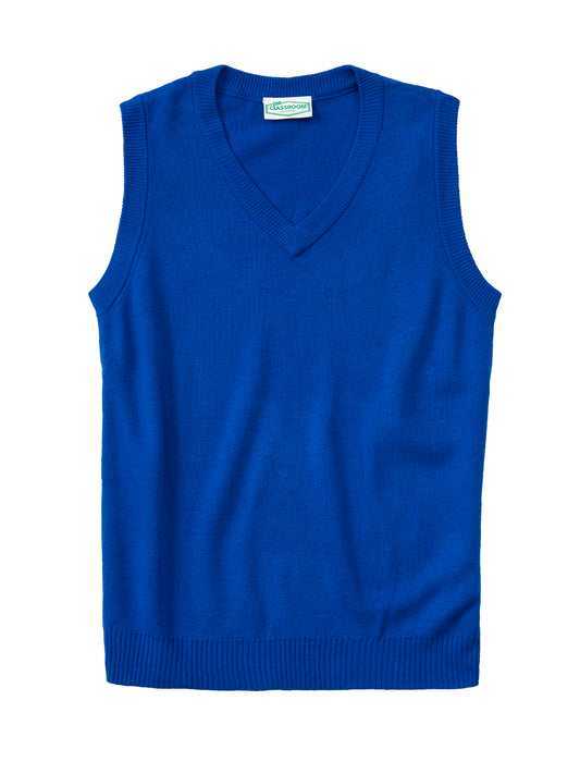 Youth Unisex V- Neck Sweater Vest - 56912 - Royal