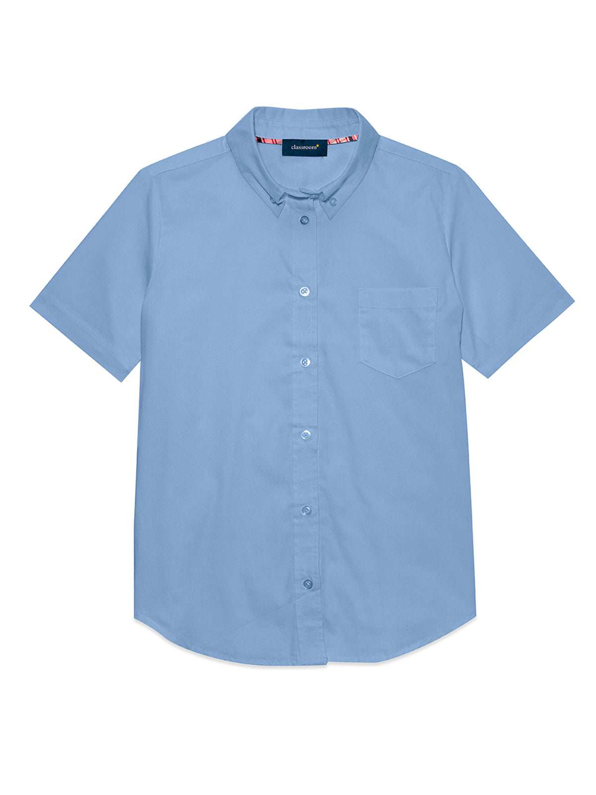Girls' Short Sleeve Oxford Shirt - 57422 - Light Blue