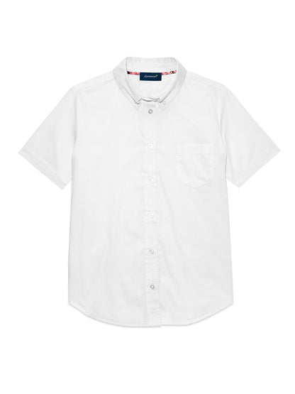 Girls' Short Sleeve Oxford Shirt - 57422 - White