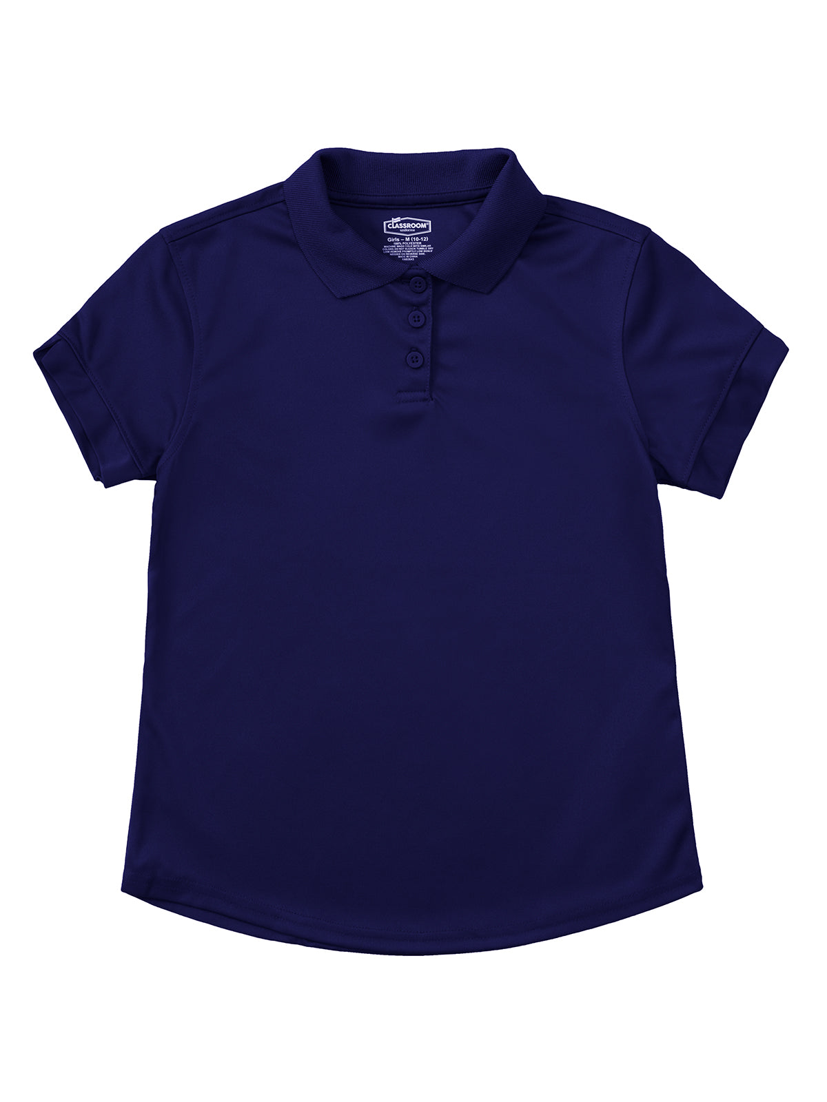 Girls' Short Sleeve Moisture Wicking Polo - 58632 - SS Navy