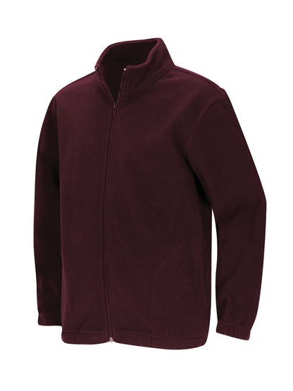 Adult Unisex Polar Fleece Jacket - 59204 - Burgundy