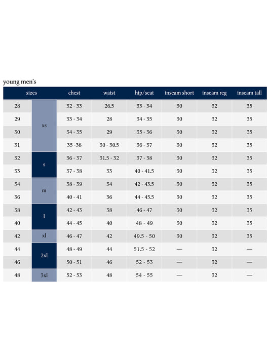 SIZECHART