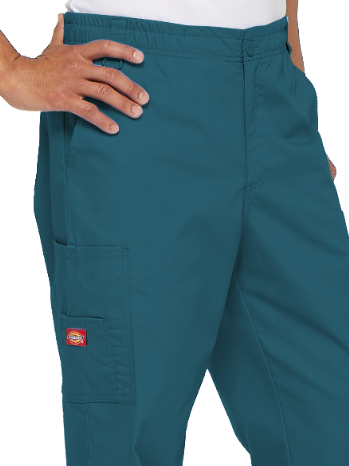 Men's Zip Fly Pull-On Pant - 81006 - Caribbean Blue