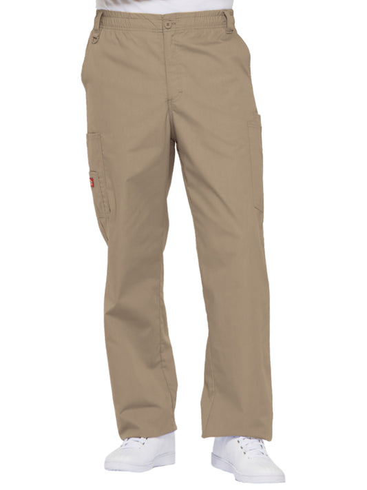 Men's Zip Fly Pull-On Pant - 81006 - Dark Khaki