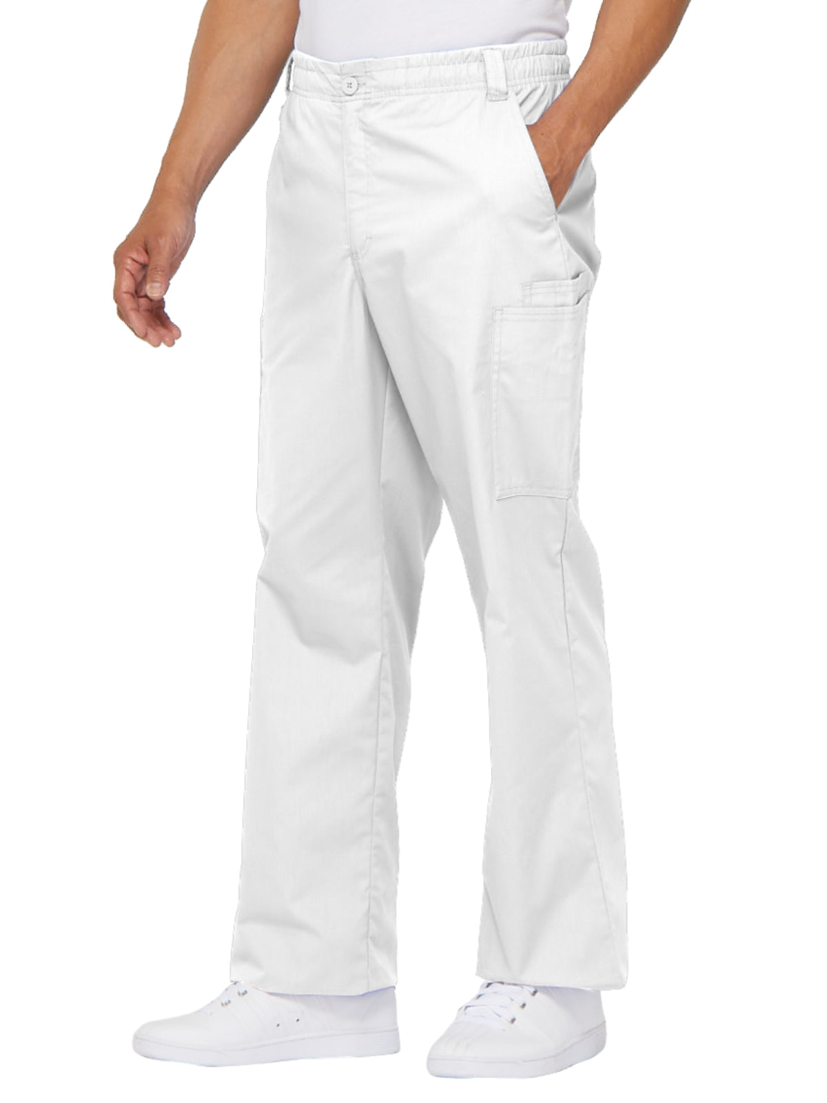 Men's Zip Fly Pull-On Pant - 81006 - White