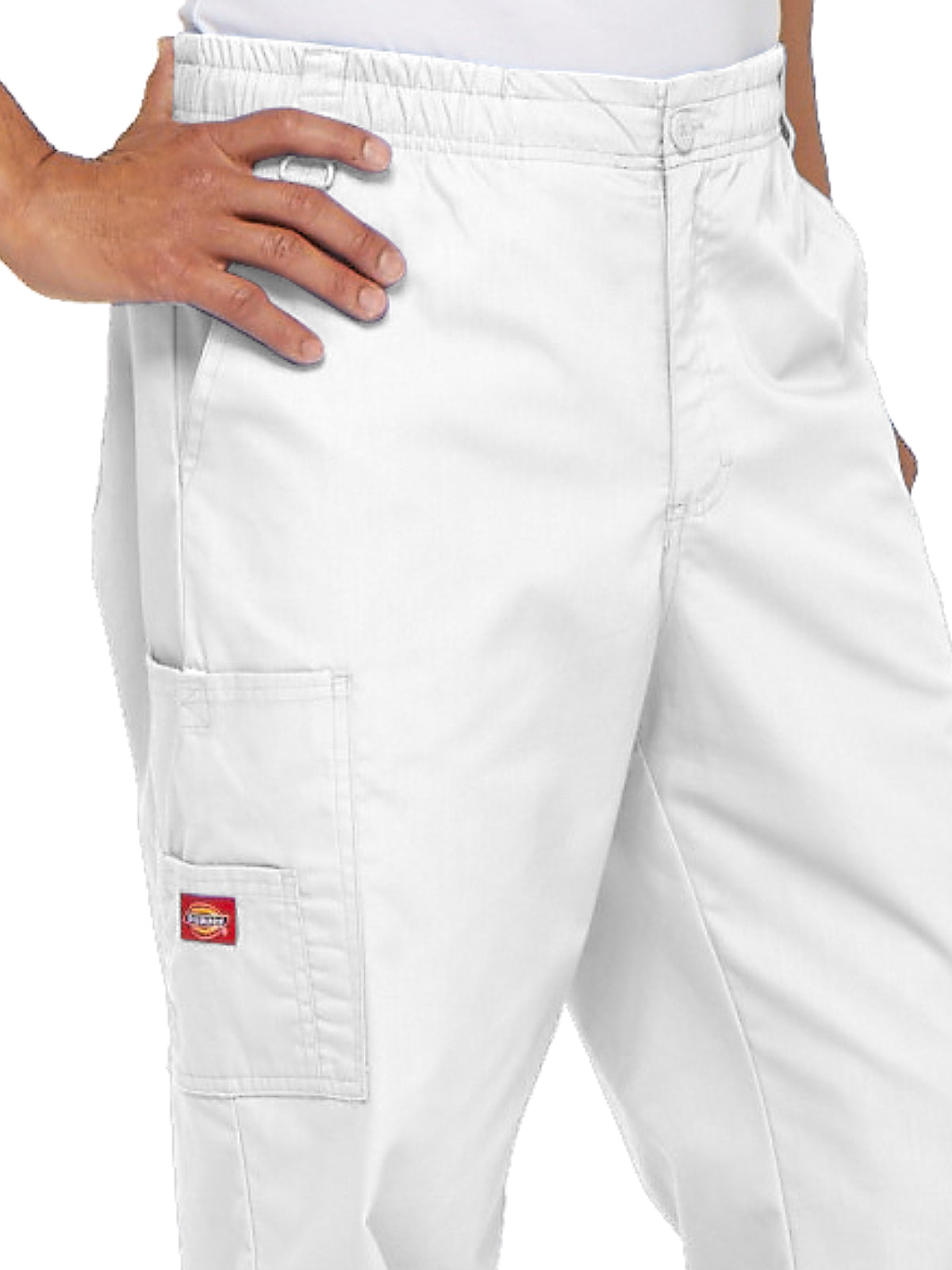 Men's Zip Fly Pull-On Pant - 81006 - White