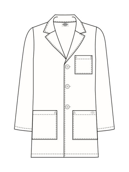 Men's Four-Pocket 31" Consultation Lab Coat - 81404 - White