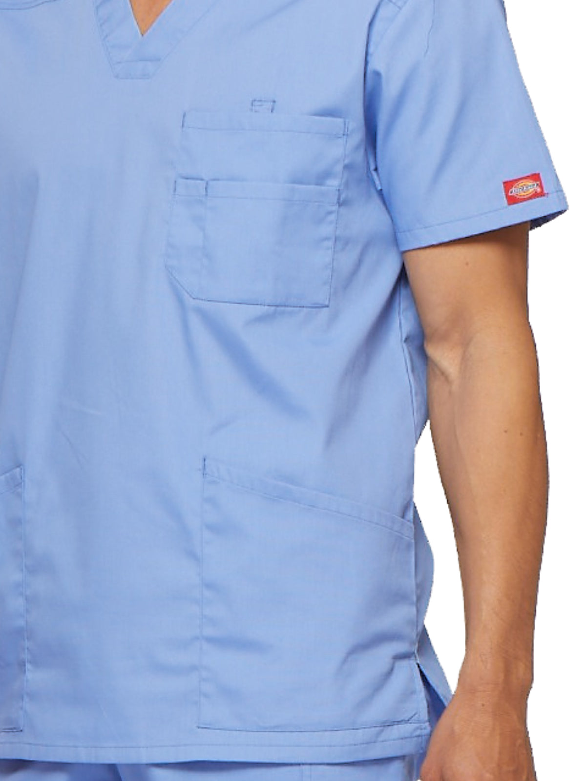 Men's 5-Pocket V-Neck Scrub Top - 81906 - Ciel