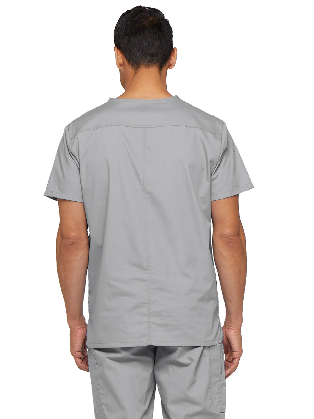 Men's 5-Pocket V-Neck Scrub Top - 81906 - Grey