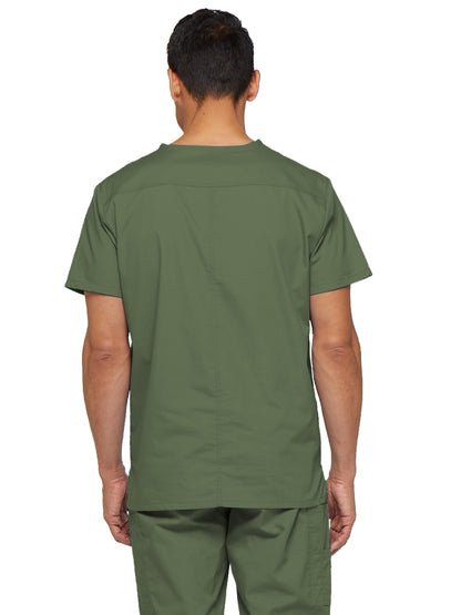 Men's 5-Pocket V-Neck Scrub Top - 81906 - Olive