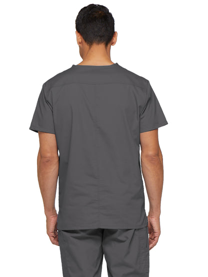 Men's 5-Pocket V-Neck Scrub Top - 81906 - Pewter