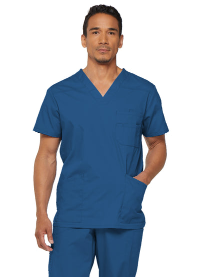 Men's 5-Pocket V-Neck Scrub Top - 81906 - Royal