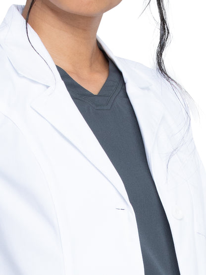 Women's Four-Pocket 37" Full-Length Lab Coat - 82401 - White