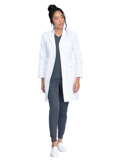 Women's Four-Pocket 37" Full-Length Lab Coat - 82401 - White