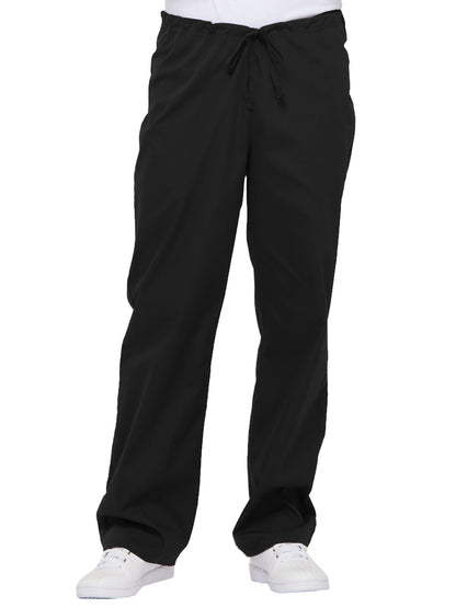 Unisex 1-Pocket Drawstring Scrub Pant - 83006 - Black