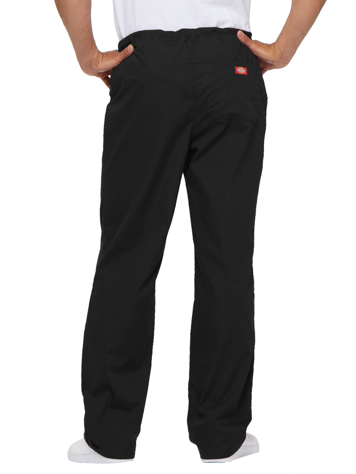 Unisex 1-Pocket Drawstring Scrub Pant - 83006 - Black