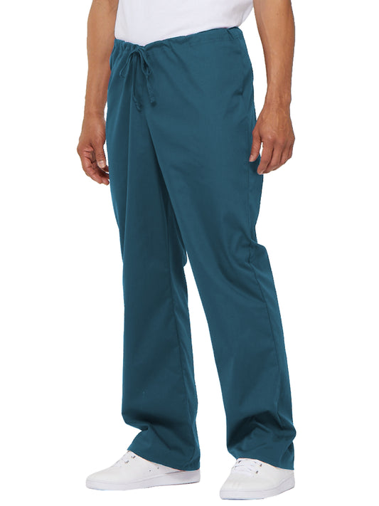 Unisex 1-Pocket Drawstring Scrub Pant - 83006 - Caribbean Blue