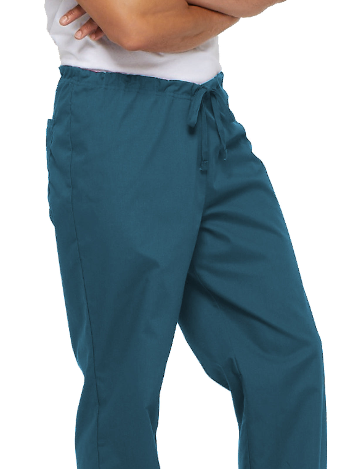 Unisex 1-Pocket Drawstring Scrub Pant - 83006 - Caribbean Blue