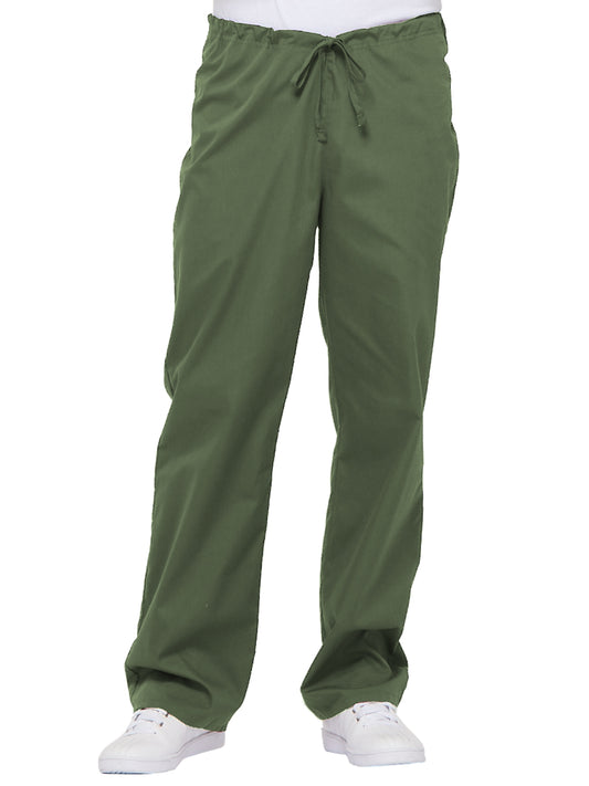 Unisex 1-Pocket Drawstring Scrub Pant - 83006 - Olive