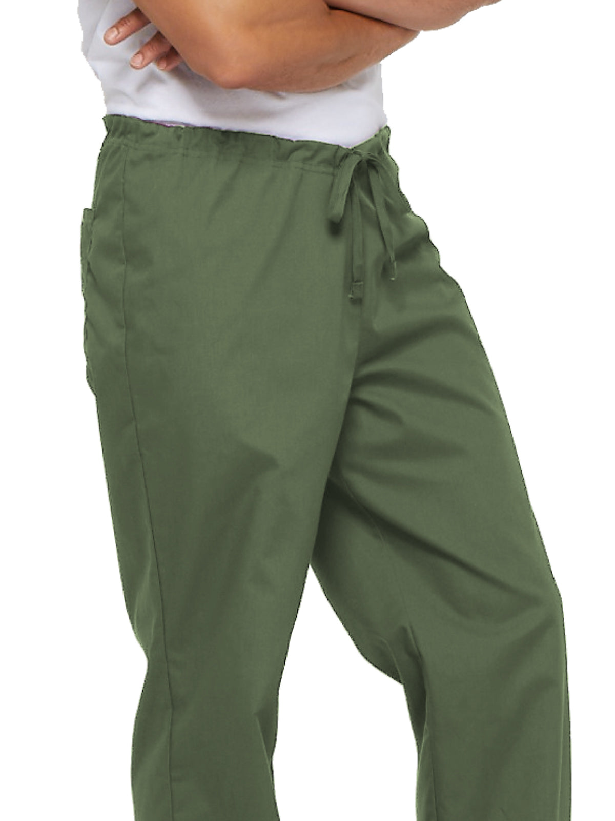 Unisex 1-Pocket Drawstring Scrub Pant - 83006 - Olive