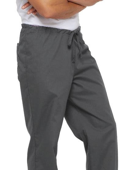 Unisex 1-Pocket Drawstring Scrub Pant - 83006 - Pewter