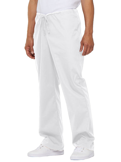 Unisex 1-Pocket Drawstring Scrub Pant - 83006 - White