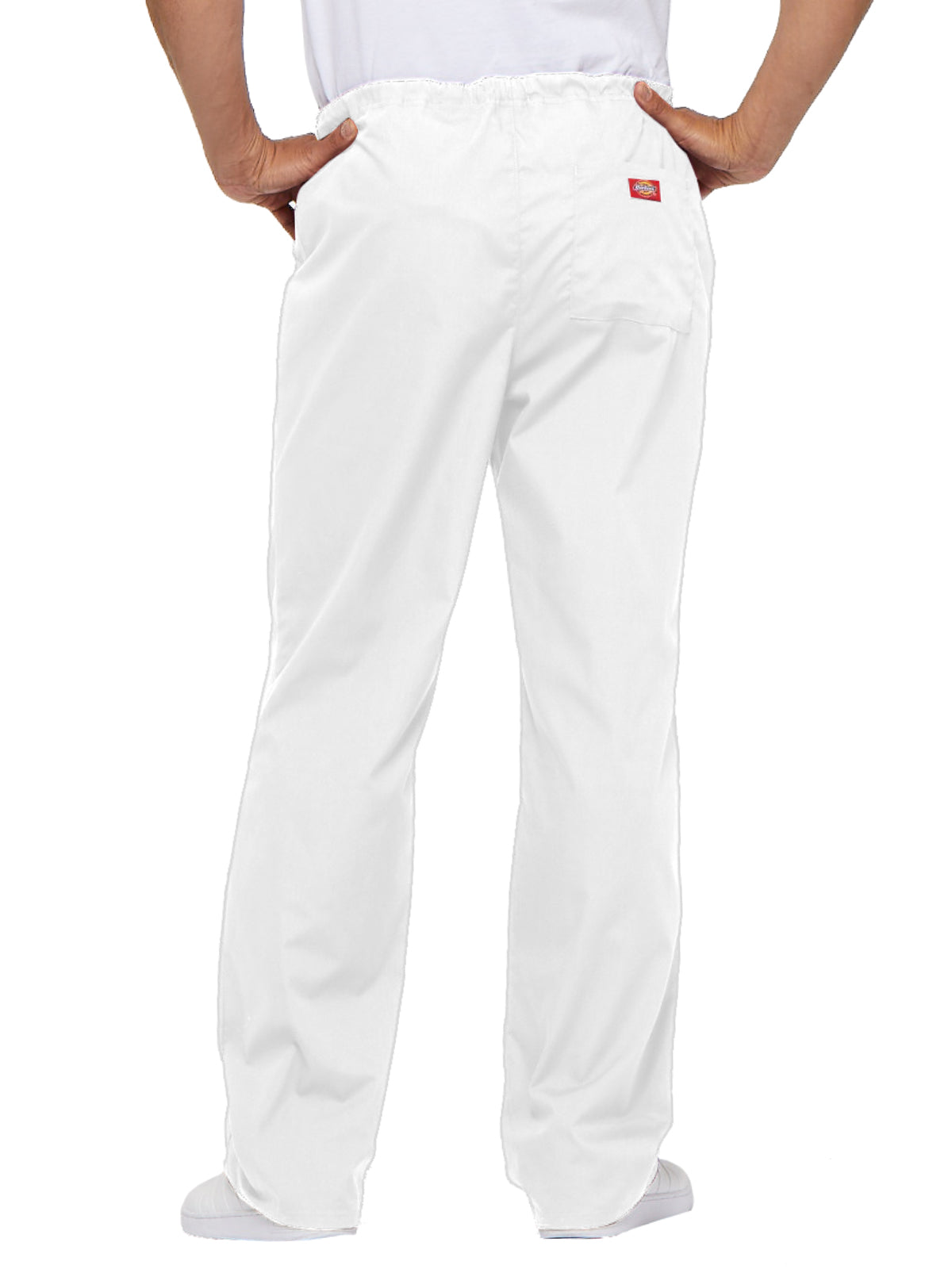 Unisex 1-Pocket Drawstring Scrub Pant - 83006 - White